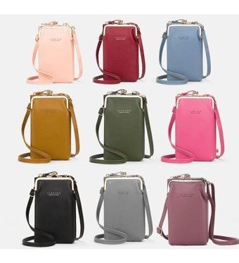 Sones H2105 Düz Dokuma Mini Kadın Omuz Çantası Pembe