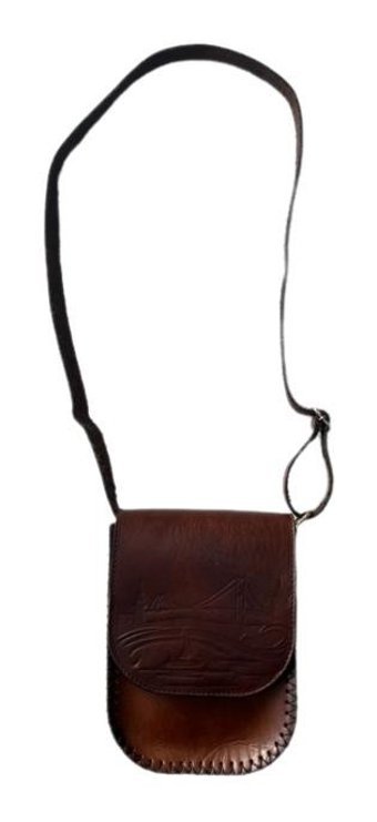 Lnleather Deri Elişçiliği Butiküretim İstanbul Kadın Omuz Çantası Kahverengi