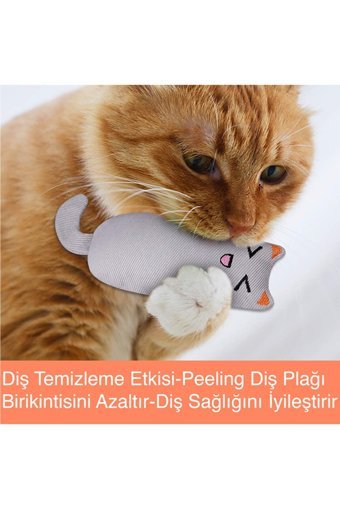 Petish Hareketli Peluş Tüylü Tırmalama Yavru Çıngırak Kedi Oyuncağı