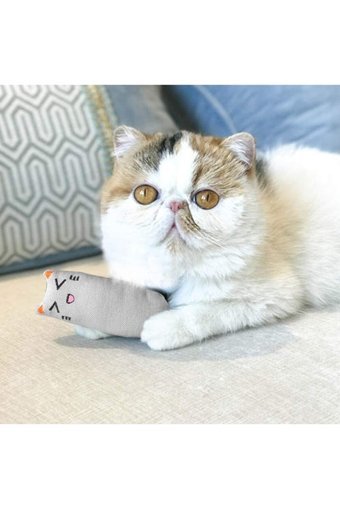 Petish Hareketli Peluş Tüylü Tırmalama Yavru Çıngırak Kedi Oyuncağı