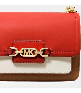Michael Kors 32S2G7Hc0T 982 Kadın Omuz Çantası Kırmızı - Beyaz