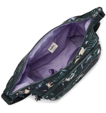 Kipling Gabbie Moonlıt Forest Kadın Omuz Çantası Siyah