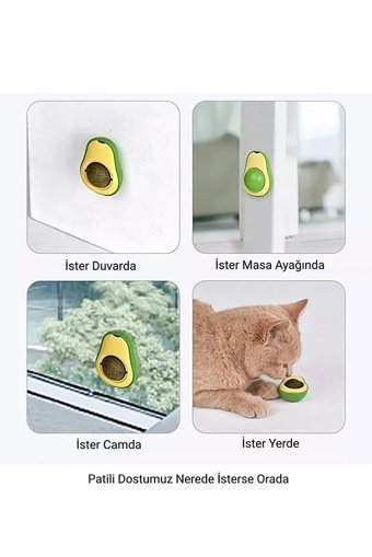 Vigentino Hareketli Kedi Otlu Diş Kaşıma Yavru Top Kedi Oyuncağı