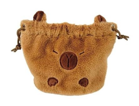 Magideal Suntek Capybara İpli Alışveriş Caddesi Seyahati Kadın Omuz Çantası Kahverengi