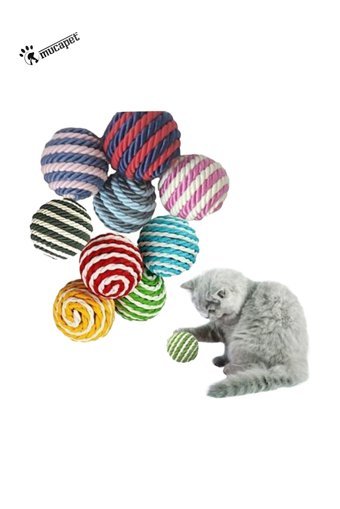 Mucapet Hareketli Peluş Tırmalama Yavru Top Kedi Oyuncağı