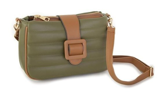 Byhakan Nas Bag1189 Kadın Omuz Çantası Yeşil - Taba