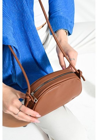 Valu Accessorize Düğüm Detaylı Kadın Omuz Çantası Taba