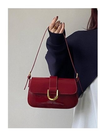 Luckystar Vintage Lake Deri Kadın Omuz Çantası Bordo