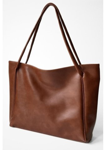 Modhy Nou Çift Saplı Shopper Acı Kadın Omuz Çantası Acı Kahverengi