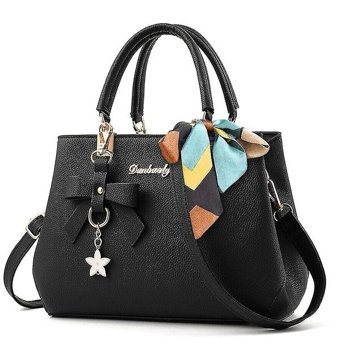 Alibee İş Bag Ladies Tasarımcısı Sahte Deri Omuz Tote Kadın Omuz Çantası Siyah