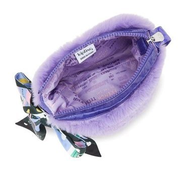 Kipling Aminda Küçük Furry Kadın Omuz Çantası Mor