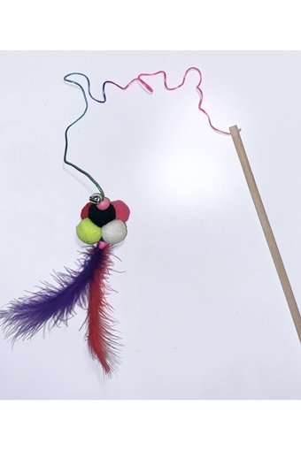 Pet Dostum Hareketli Peluş Tüylü Tırmalama Yavru Çıngırak Kedi Oyuncağı