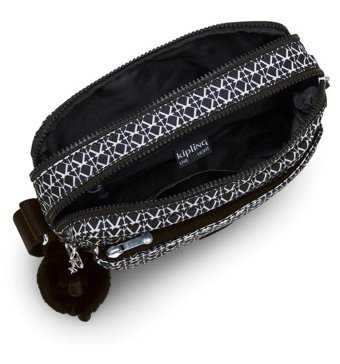 Kipling Abanu M Sıgnature Prınt Kadın Omuz Çantası Siyah