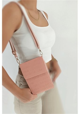 Takmoda Gofraj Ve Kadın Omuz Çantası Pembe