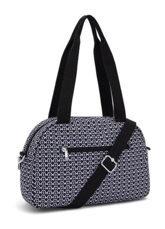 Kipling Kı5479 Cool Defea Signature Kadın Omuz Çantası Beyaz - Siyah