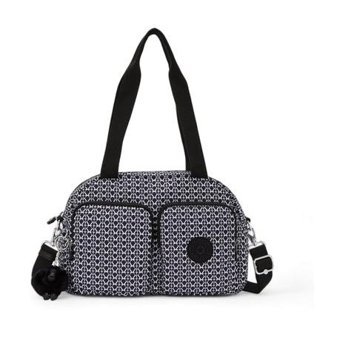 Kipling Kı5479 Cool Defea Signature Kadın Omuz Çantası Beyaz - Siyah