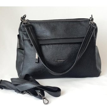 Nas Bag 1341 Model Renk Lizbon Kadın Omuz Çantası Siyah