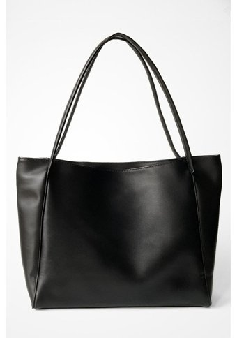 Modhy Nou Çift Saplı Shopper Kadın Omuz Çantası Siyah