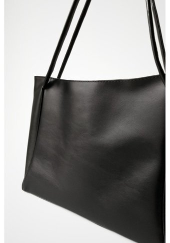 Modhy Nou Çift Saplı Shopper Kadın Omuz Çantası Siyah