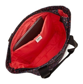 Kipling Hanifa Büyük Boy Desenli Happy Squares Kadın Omuz Çantası Çok Renkli