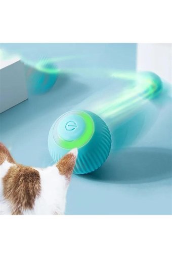 Almetadan Hareketli Kedi Otlu Sesli Diş Kaşıma Yavru Top Kedi Oyuncağı