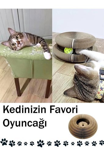 Erkugo Hareketli Tırmalama Yavru Kedi Oyuncağı