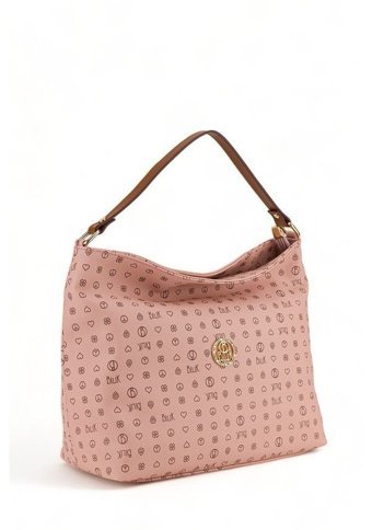 Bilik Deri Monogram Nv 1003Mn Kadın Omuz Çantası Pembe - Taba
