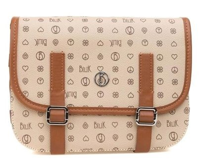 Bilik Deri Monogram İv Kadın Omuz Çantası Çok Renkli