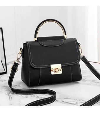 Globeasy Moda Taşınabilir Messenger Kadın Omuz Çantası Siyah