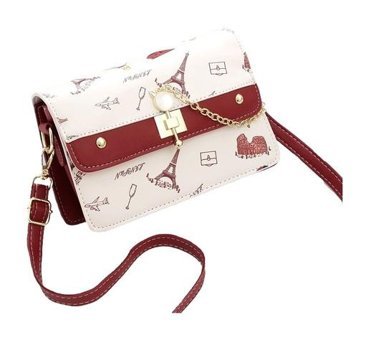 Jzcat Fashion Büyük Kapasiteli Çok Yönlü Kadın Omuz Çantası Kırmızı