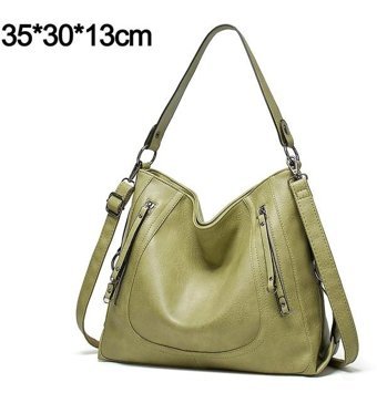 Alibee Tote Moda Hobo Büyük Kadın Omuz Çantası Yeşil