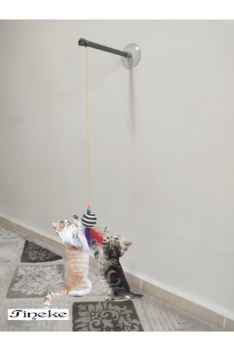 Tineke Hareketli Tüylü Tırmalama Yavru Top Kedi Oyuncağı