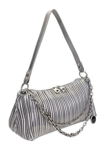 Tamer Tanca Vegan Metalik 921 26673 Bn Y24 Pewter Kadın Omuz Çantası Metalik