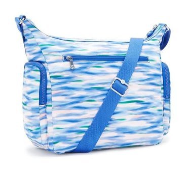 Kipling Gabb Desenli Dıluted Kadın Omuz Çantası Beyaz - Mavi