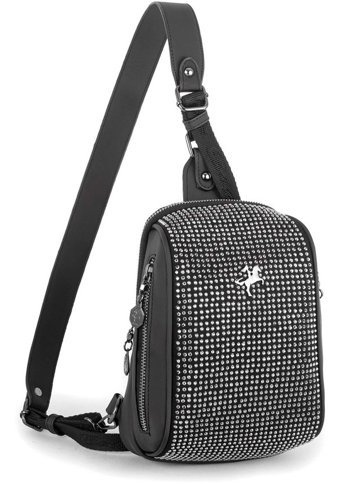 Çlk Accessories Taşlı Free Bag Ön Tr1076 Kadın Omuz Çantası Siyah