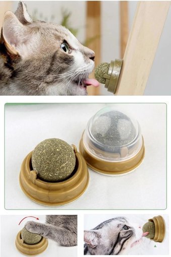 Mutlu Home Hareketli Kedi Otlu Diş Kaşıma Yavru Top Kedi Oyuncağı