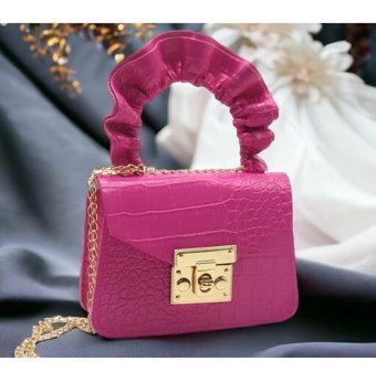 Shopiolog Zincir Kadın Omuz Çantası Pembe