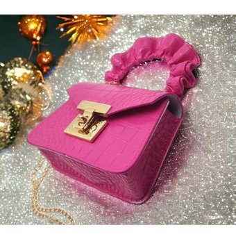 Shopiolog Zincir Kadın Omuz Çantası Pembe