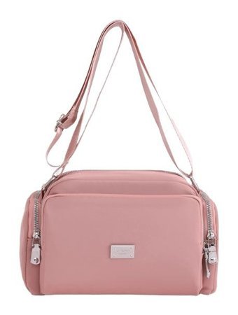 Jzcat Casual Çanta Trendy Basit Moda Kadın Omuz Çantası Pembe