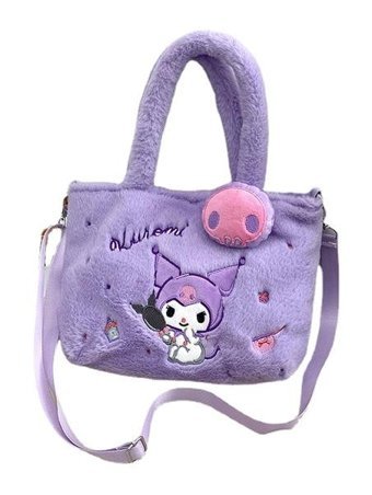Eternal Luck Satchel Peluş Kadın Omuz Çantası Mor