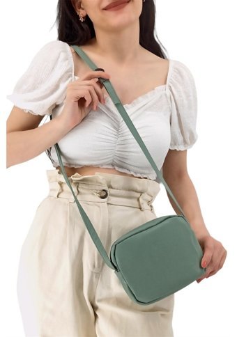 Çlk Accessories Renkli Küçük Kare Trl7060 Kadın Omuz Çantası Yeşil