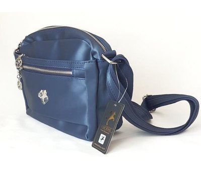 Nas Bag 1137 Model Renk Saten Kadın Omuz Çantası Lacivert