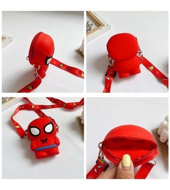 Piraye Gift Spiderman Karikatür Kadın Omuz Çantası Çok Renkli
