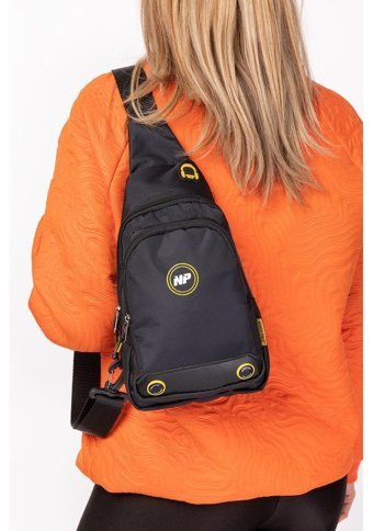 Newish Polo İmpertex Kumaş Kadın Omuz Çantası Siyah - Sarı