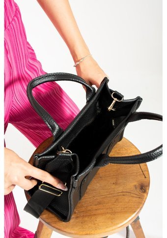 Valu Accessorize Tote Fermuarlı Kadın Omuz Çantası Siyah