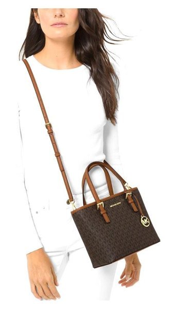 Michael Kors Xs Carry All Jet Set Kadın Omuz Çantası Kahverengi