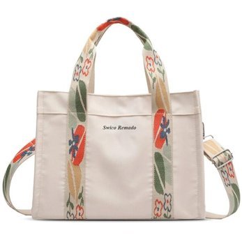 Happyplanet Xiaoqitt Retro Tote Kadın Omuz Çantası Beyaz