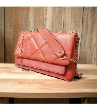 Kayes Bag Kayes Kapitone Zinas Kadın Omuz Çantası Turuncu