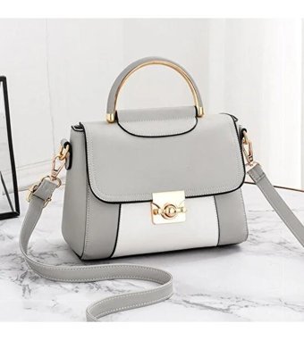 Globeasy Moda Taşınabilir Messenger Kadın Omuz Çantası Gri
