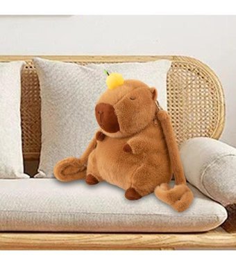 Magideal Suntek Capybara Doğum Günü Kadın Omuz Çantası Haki
